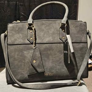 Nicole Miller Gray Purse